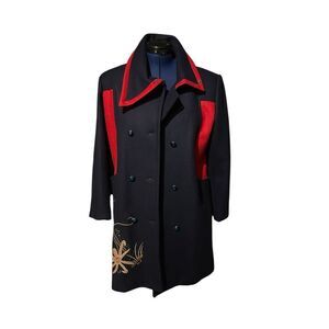 Sailor Inspired Wool Pea Coat